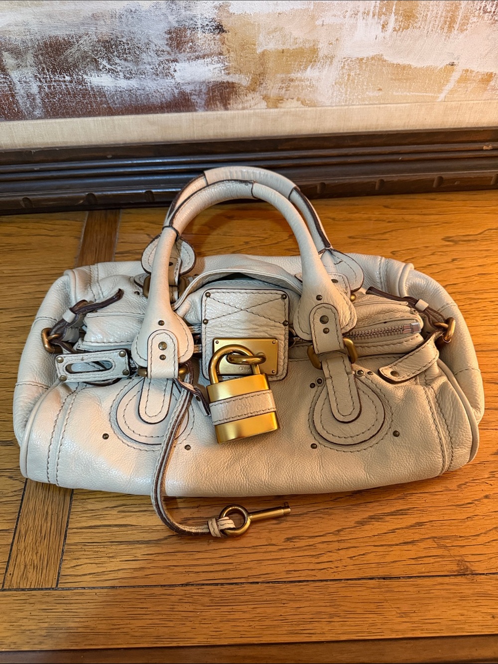 Iconic, Vintage Chloe Paddington Leather Handbag with PadLock